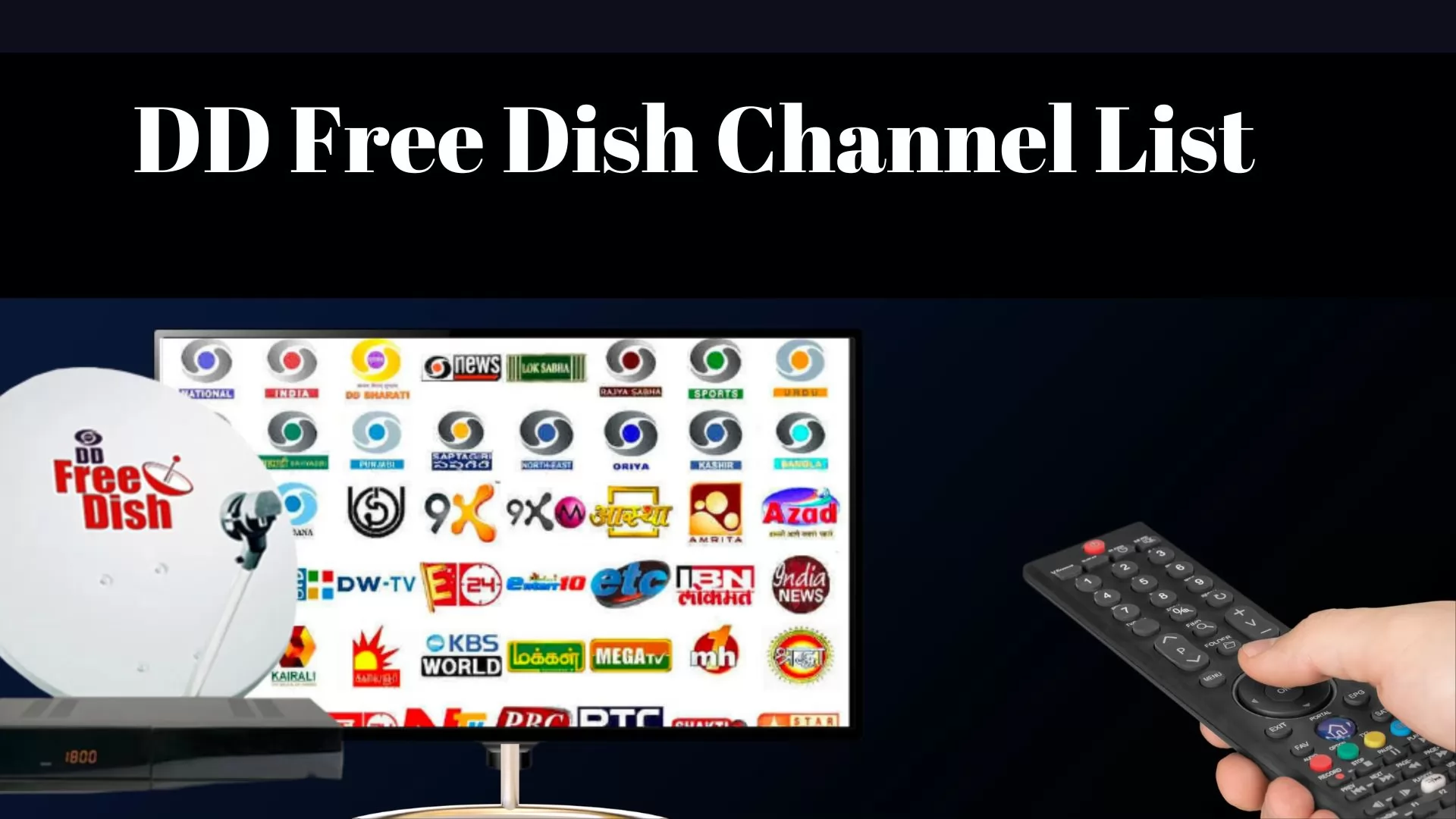 DD Free Dish Channel List 2023-24: MPEG-2 & MPEG-4 