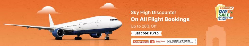 Book Your Flight With Flipkart During Republic Day Sale 2024