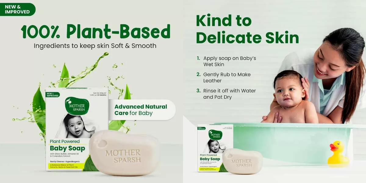 Mother Sparsh Plant Powered Natural Baby Soap