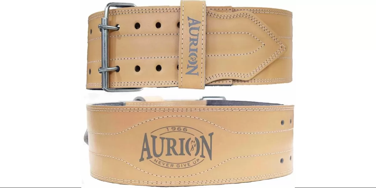 Aurion Sued Leather Powerlifting Gym Belt-Medium