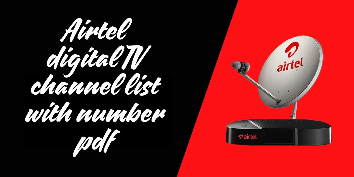 Airtel Digital TV Channel List with Number pdf