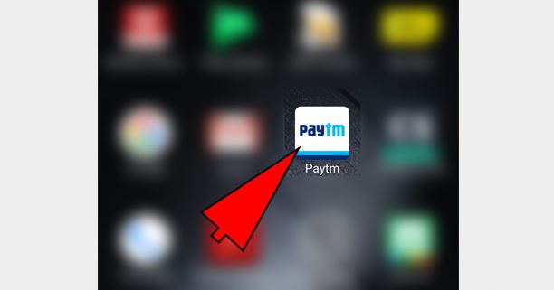 open the Paytm app on your phone.