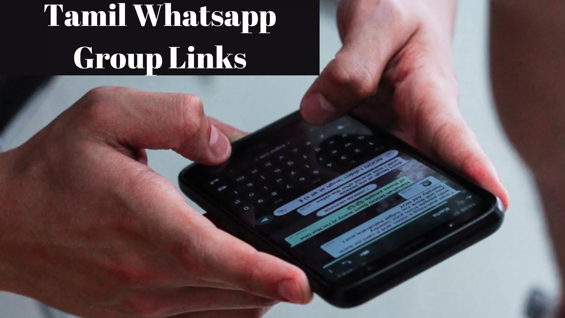 Tamil Whatsapp Group Links