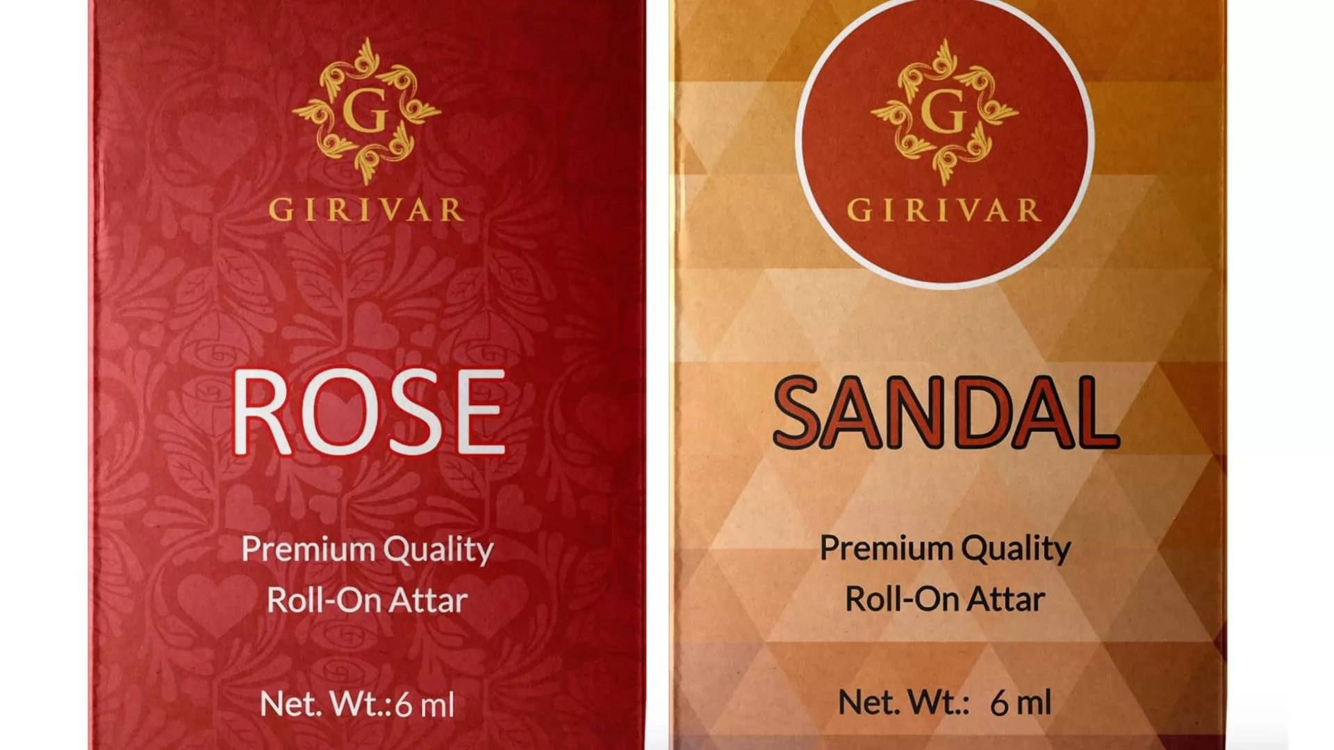  GIRIVAR FRAGRANCES Rose and Sandal Attar