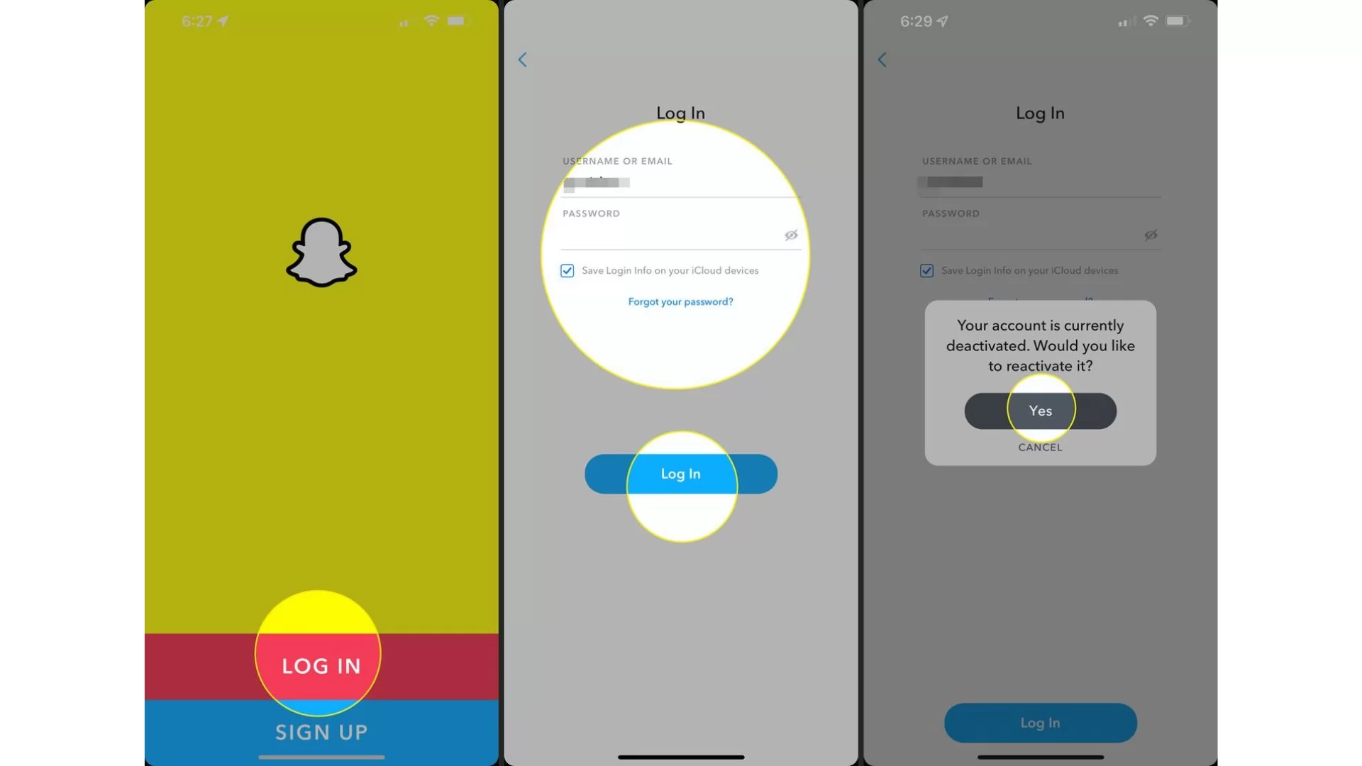 How to Reactivate Snapchat Account? 