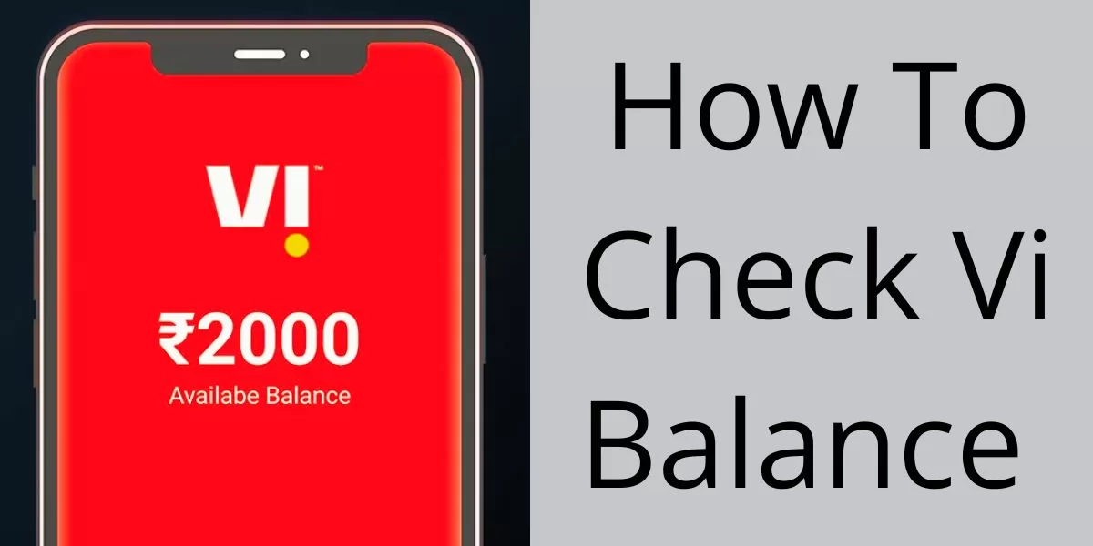 how to check Vi balance 