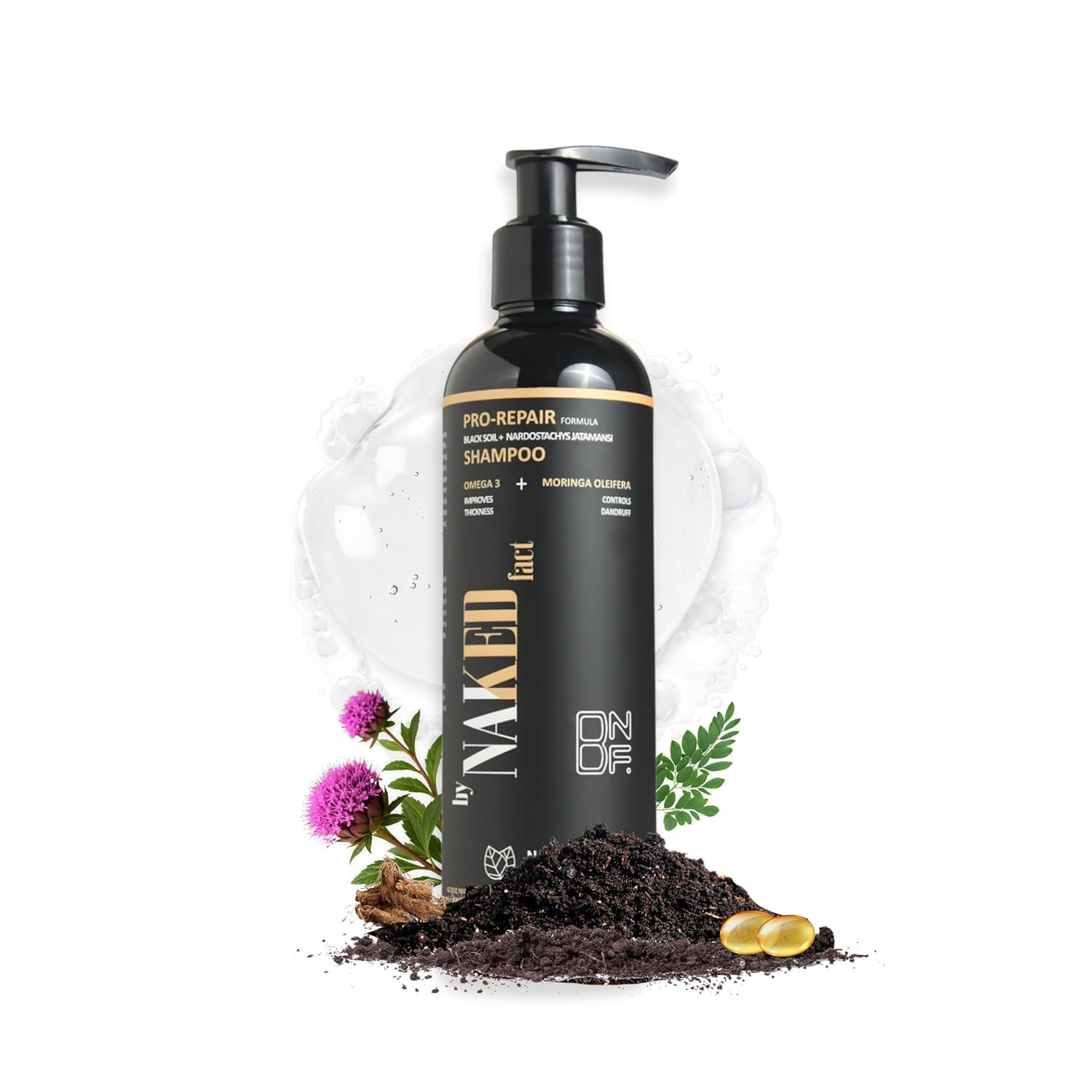 Black Soil Anti Dandruff Shampoo for Men & Women - 250 Ml