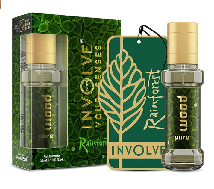 Rainforest Pure Wood Car Air Perfume - 30 Ml