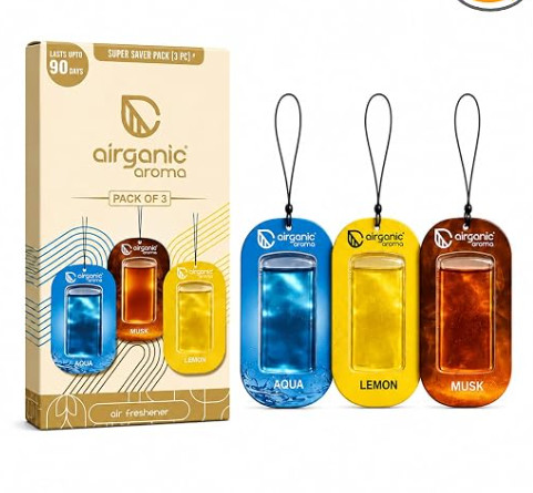 Aroma Gel Hanging Car Air Freshener Pack of 3