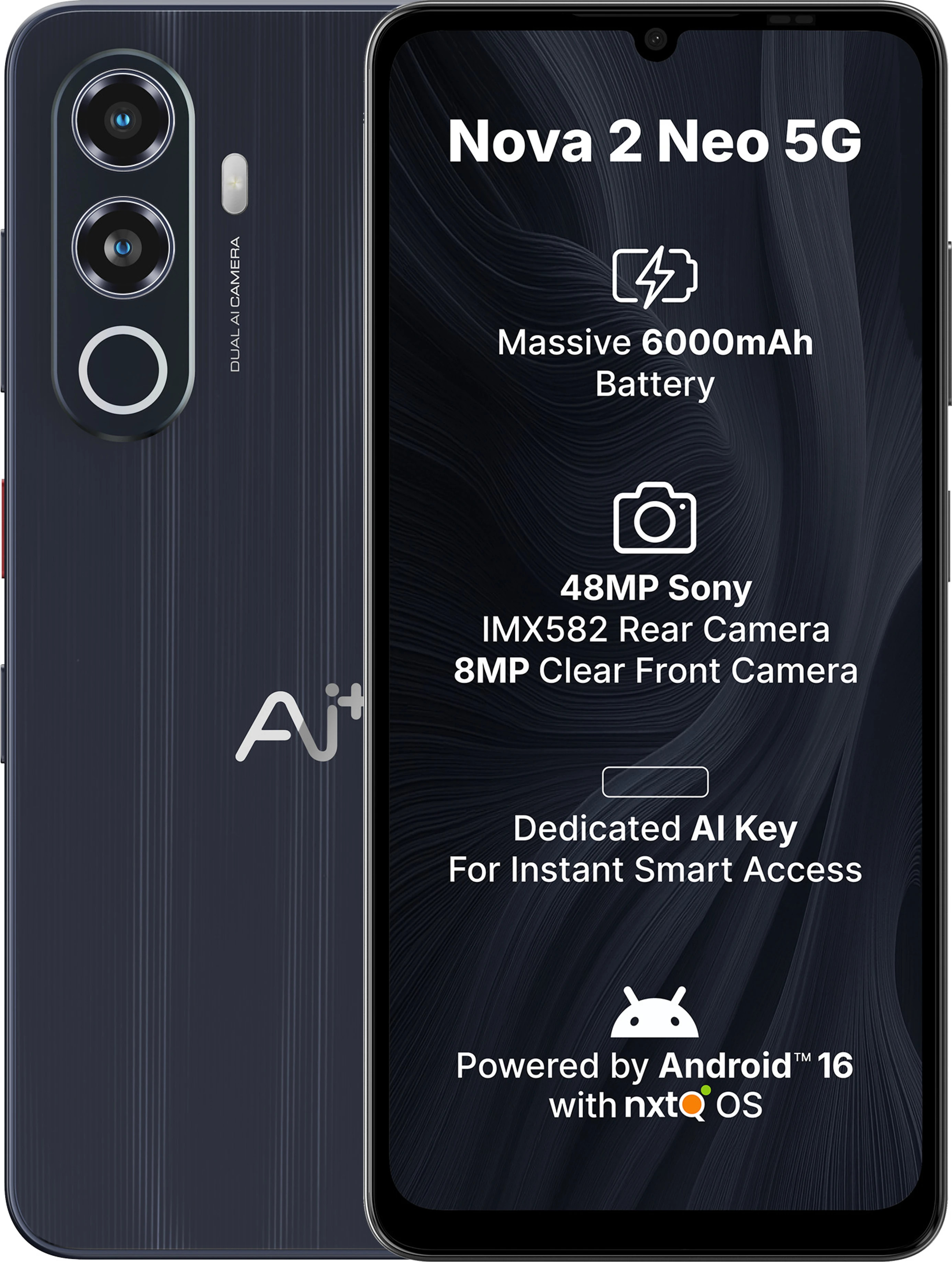 Ai+ Nova 2 Neo 5G Black 128 GB 4 GB RAM
